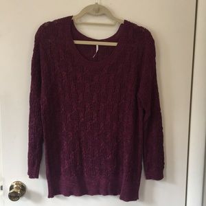 Free People Beach Cable Pullover Sweater Size Small